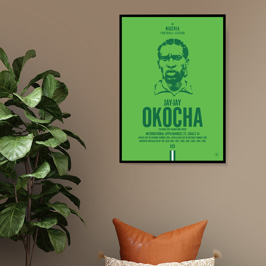 Jay-Jay Okocha Head Poster