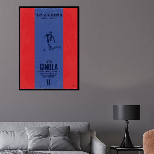 David Ginola Paris Saint-Germain Heritage Stripes Print