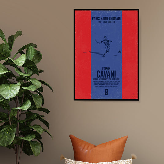 Edinson Cavani Paris Saint-Germain Heritage Stripes Print