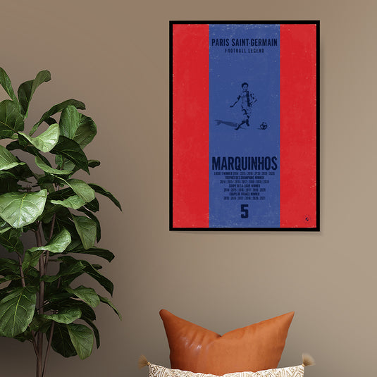 Marquinhos Paris Saint-Germain Heritage Stripes Print