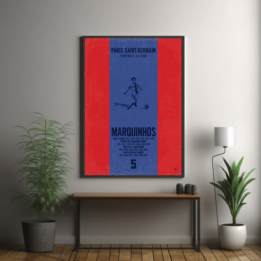 Marquinhos Paris Saint-Germain Heritage Stripes Print