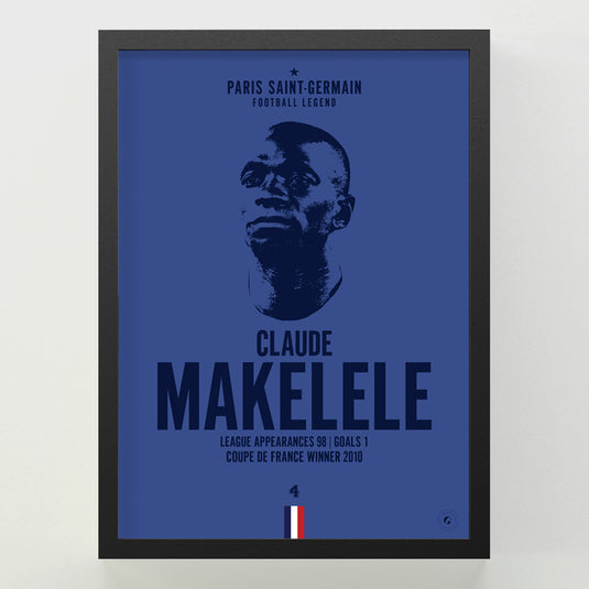 Claude Makelele Head Poster - PSG