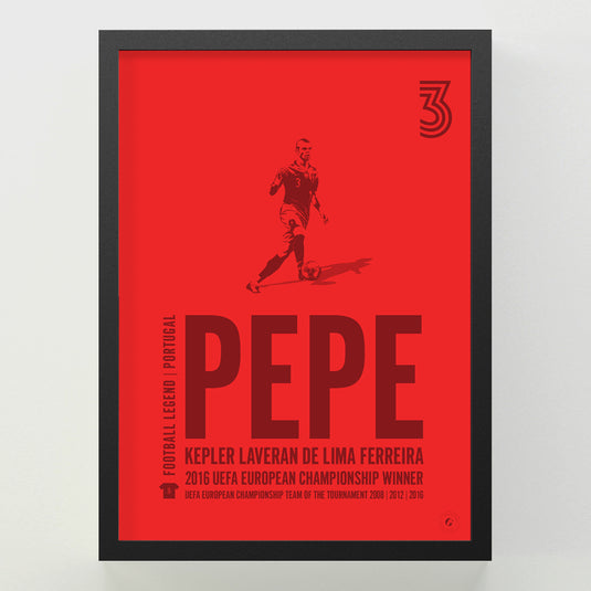 Pepe Poster - Portuguese Football Legend