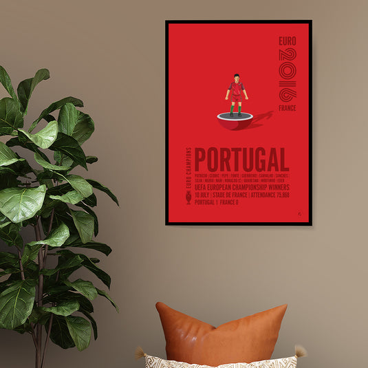 Portugal UEFA European Championship Winners 2016 Poster