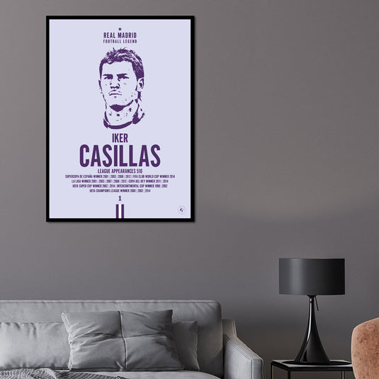 Iker Casillas Head Poster - Real Madrid