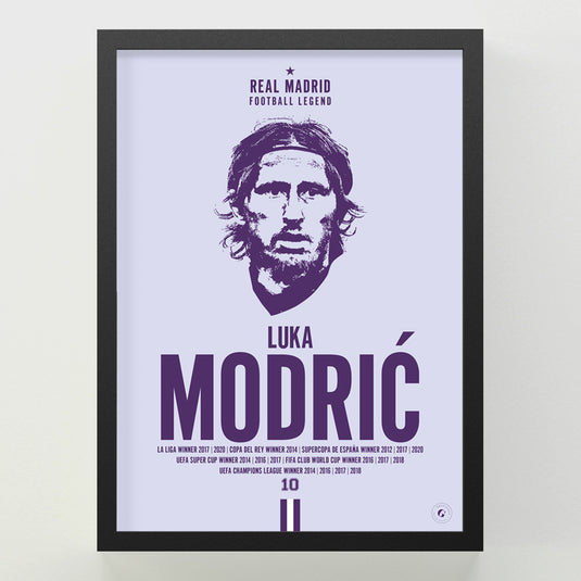 Luka Modric Head Poster - Real Madrid