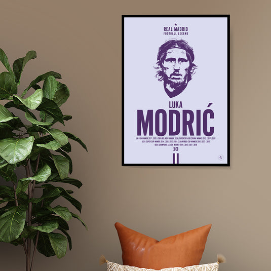 Luka Modric Head Poster - Real Madrid