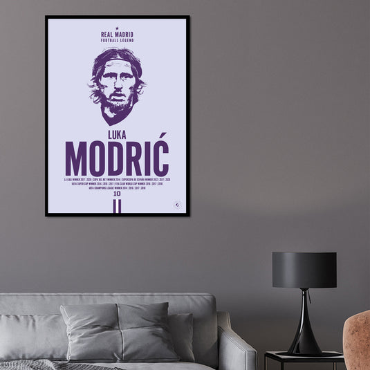 Luka Modric Head Poster - Real Madrid