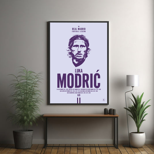 Luka Modric Head Poster - Real Madrid