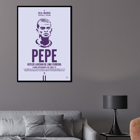 Cartel Pepe Cabeza - Real Madrid