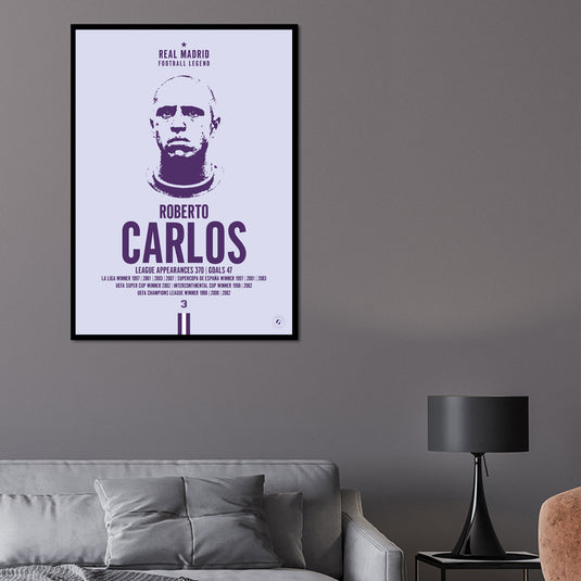 Póster Cabeza de Roberto Carlos - Real Madrid