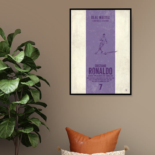 Cristiano Ronaldo Real Madrid Heritage Stripes Print