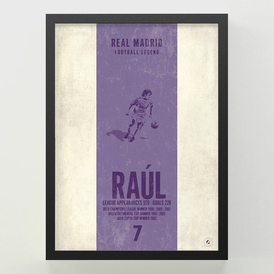 Raul Poster - Real Madrid