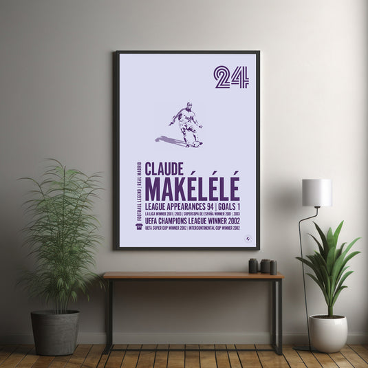 Claude Makelele Real Madrid Legend Print