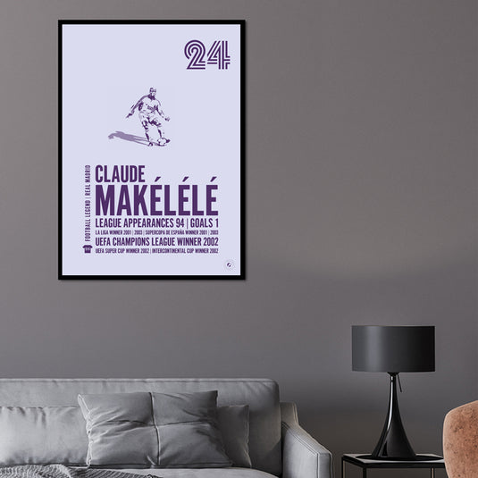 Claude Makelele Real Madrid Legend Print