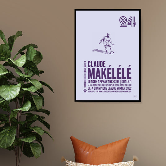 Claude Makelele Real Madrid Legend Print