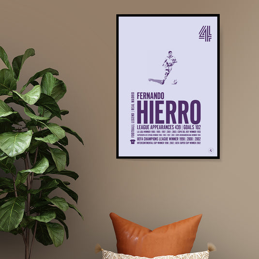 Fernando Hierro Poster - Real Madrid