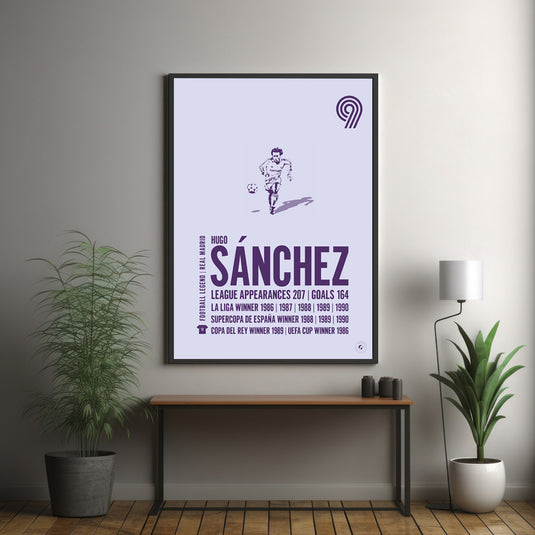 Cartel Hugo Sánchez - Real Madrid