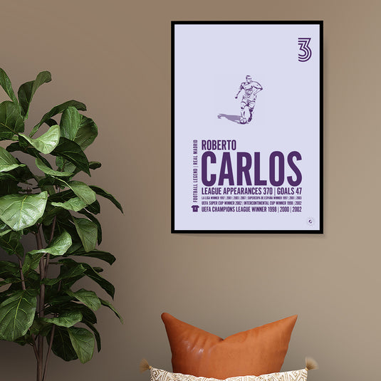 Cartel Roberto Carlos - Real Madrid