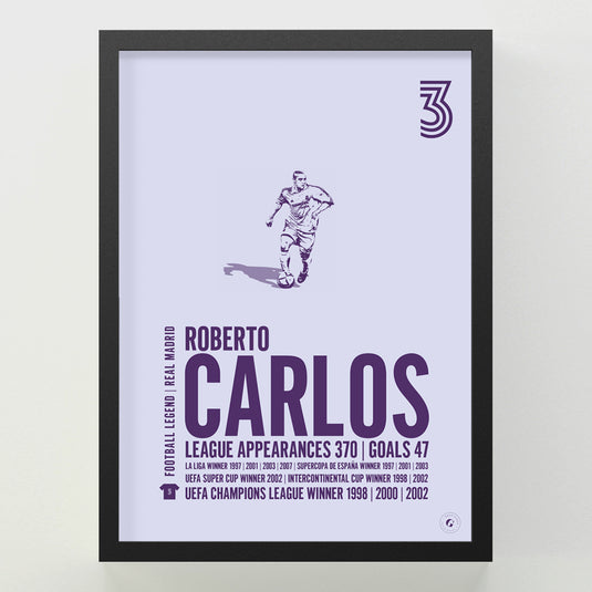 Cartel Roberto Carlos - Real Madrid