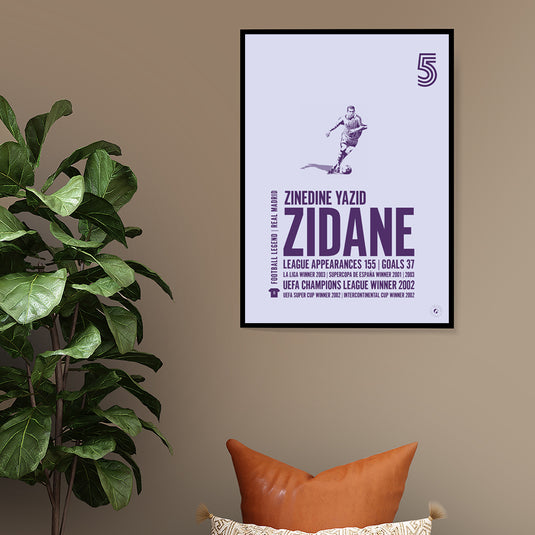 Zinedine Zidane Poster - Real Madrid