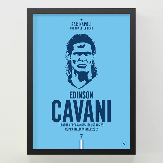 Edison Cavani Head Poster