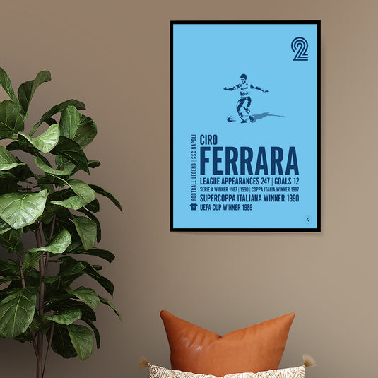 Ciro Ferrara SSC Napoli Legend Print