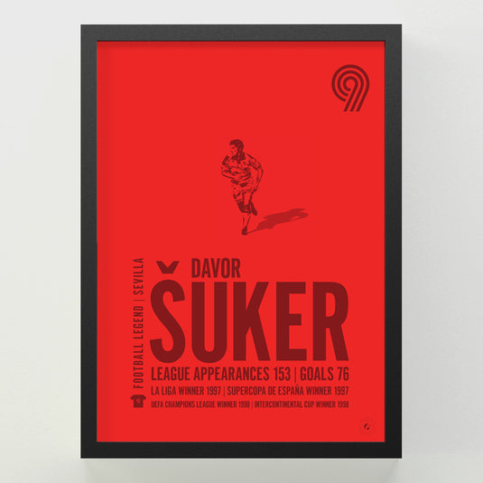 Davor Suker Poster - Sevilla