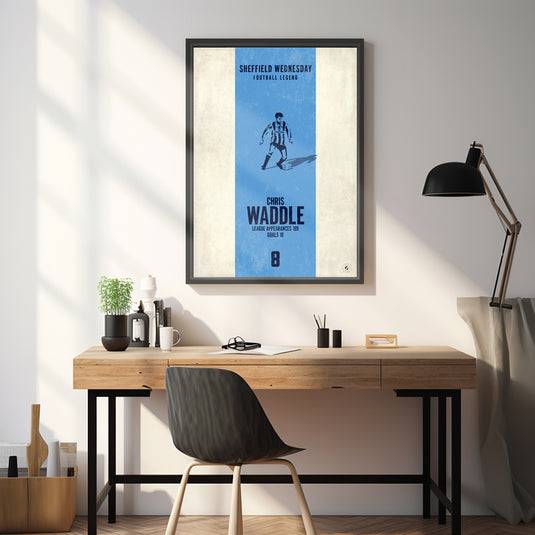 Chris Waddle Poster (Vertical Band) - Sheffield Wednesday