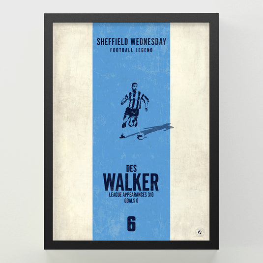 Des Walker Poster - Sheffield Wednesday