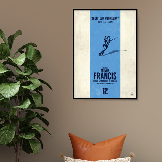 Trevor Francis Sheffield Wednesday Heritage Stripes Print