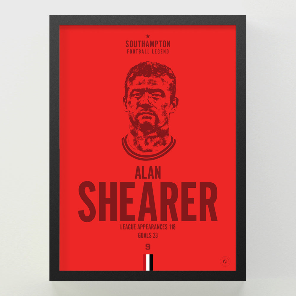 Alan Shearer Head Poster - Southampton