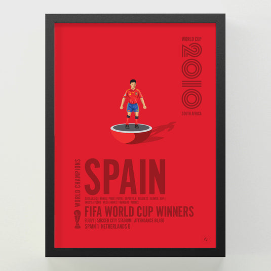 Spain 2010 FIFA World Cup Winners Poster