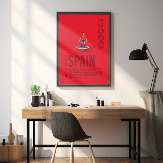 Spain UEFA European Championship Winners 2008 Poster