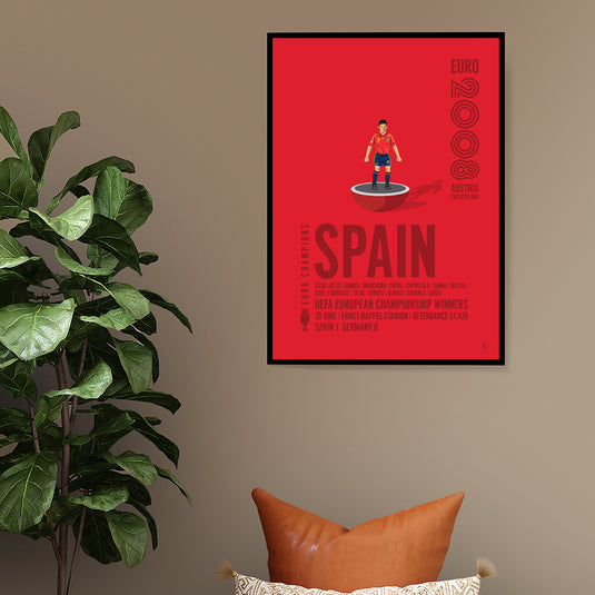 Spain UEFA European Championship Winners 2008 Poster