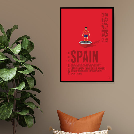 Spain UEFA European Championship Winners 2012 Poster