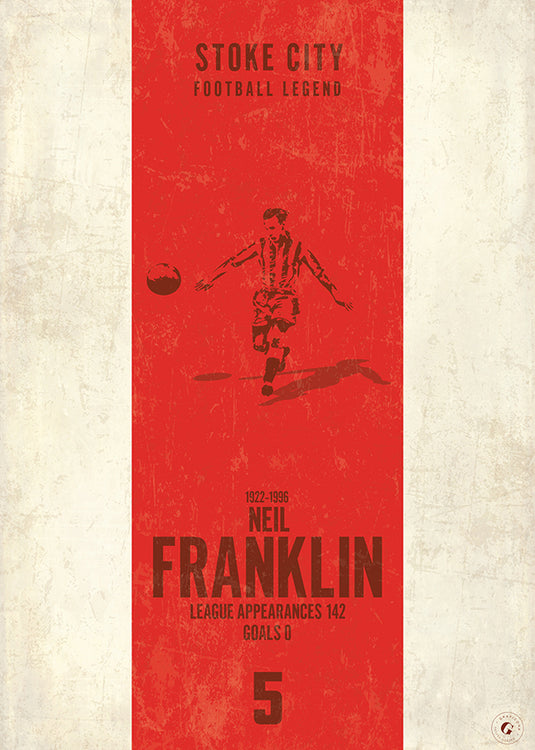Neil Franklin Poster (Vertical Band)
