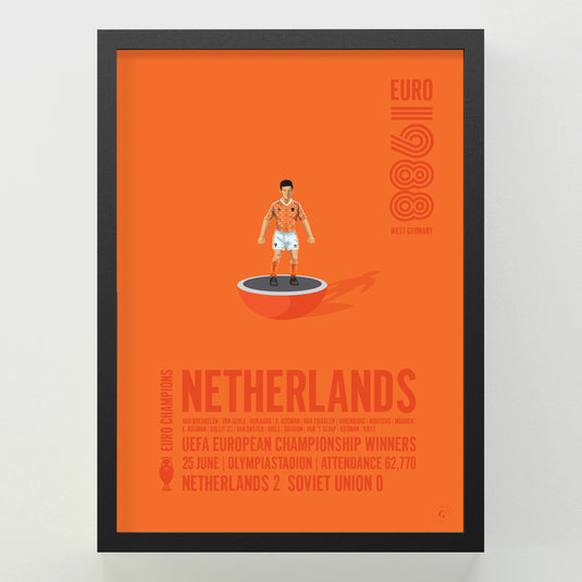 Netherlands UEFA European Championship Winners 1988 Poster