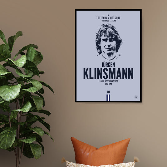 Affiche tête de Jurgen Klinsmann - Tottenham Hotspur