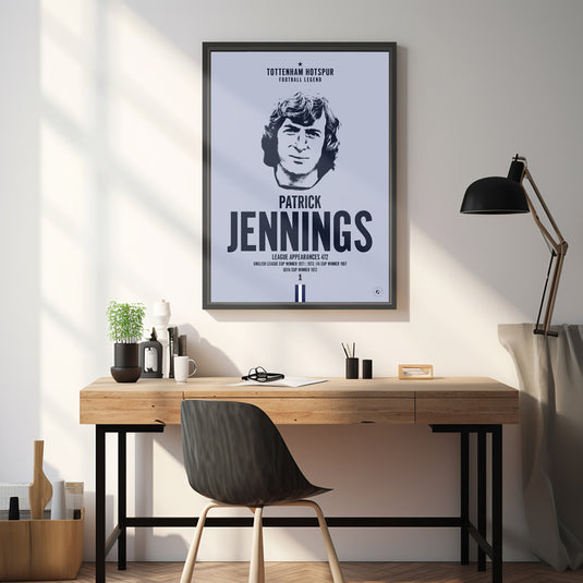 Affiche tête de Pat Jennings - Tottenham Hotspur