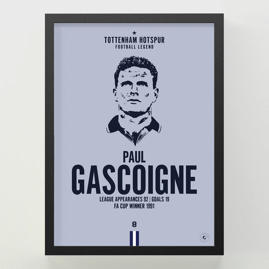 Paul Gascoigne Head Poster - Tottenham Hotspur