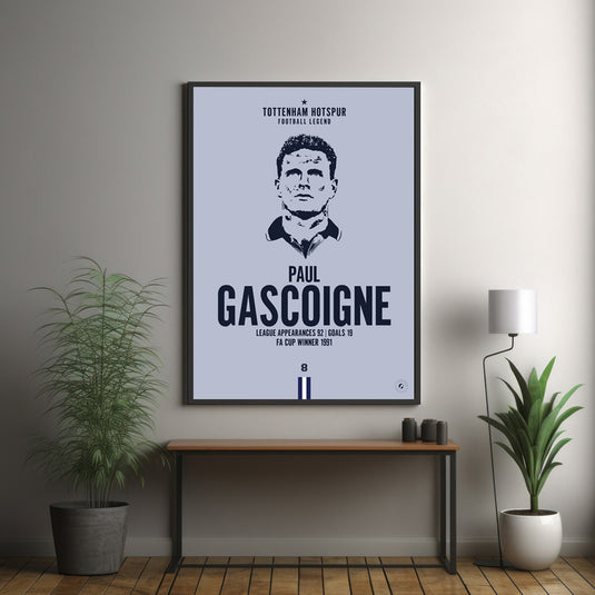 Paul Gascoigne Head Poster - Tottenham Hotspur