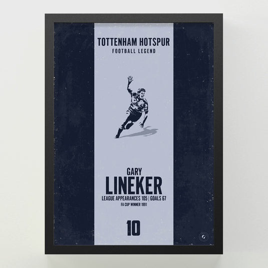 Gary Lineker Poster - Tottenham Hotspur