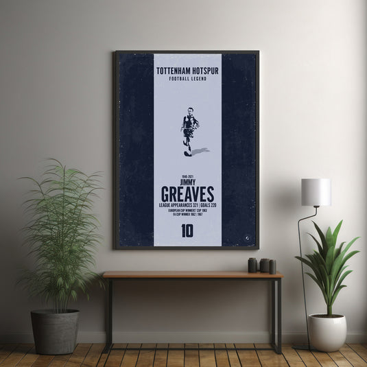 Jimmy Greaves Poster (Vertical Band) - Tottenham Hotspur