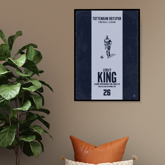 Ledley King Tottenham Hotspur Heritage Stripes Print