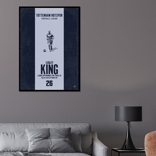 Ledley King Tottenham Hotspur Heritage Stripes Print