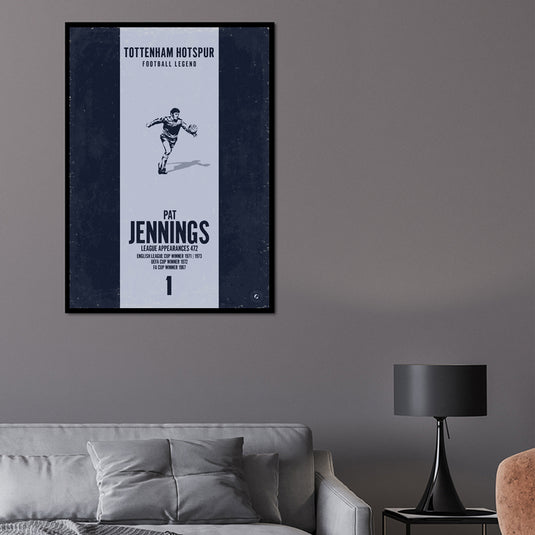Pat Jennings Poster (Vertical Band) - Tottenham Hotspur