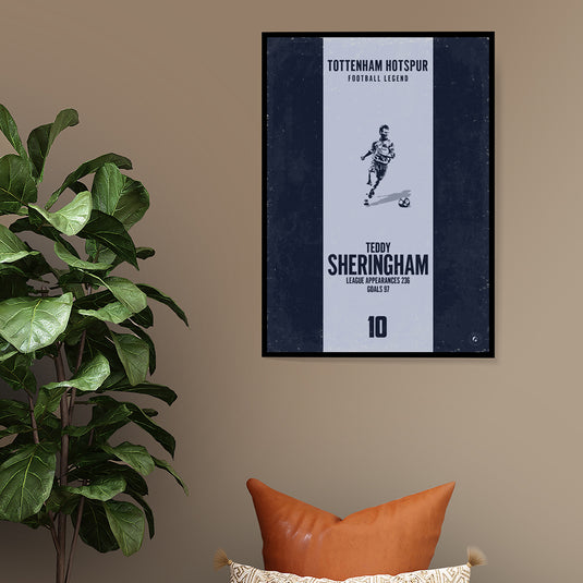 Teddy Sheringham Tottenham Hotspur Heritage Stripes Print