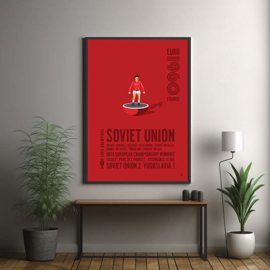 Ganadores del Campeonato de Europa de la UEFA de la Unión Soviética 1960 Póster
