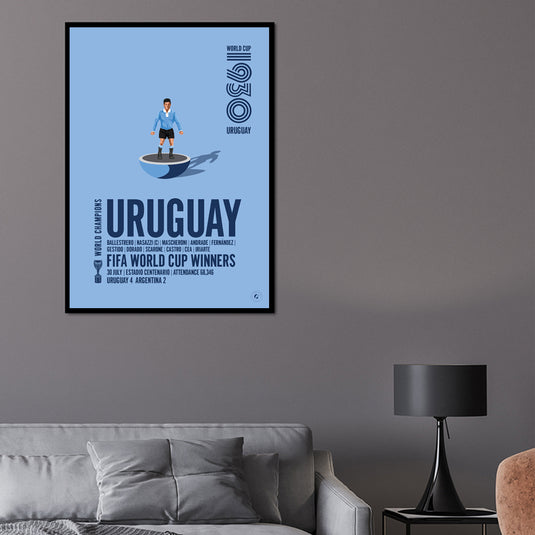 Vainqueurs de la Coupe du Monde de la FIFA 1930 de l'Uruguay Poster